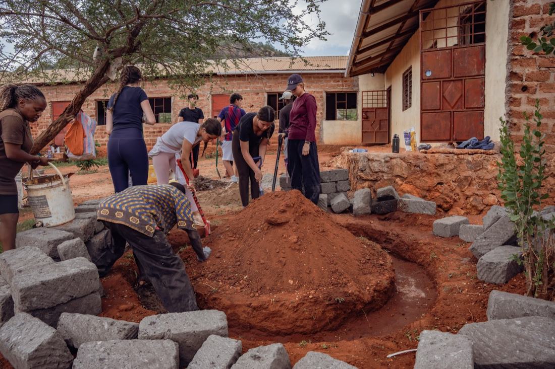 Preparing the tank base
